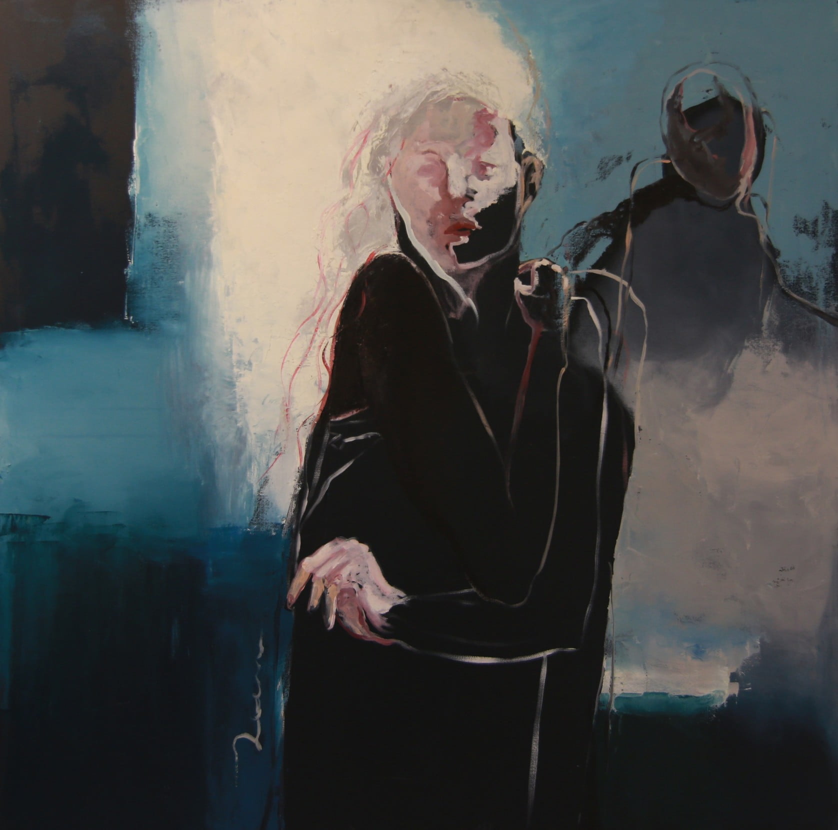 Reem Khader - 100 * 100 - Oil & Acrylic on Canvas