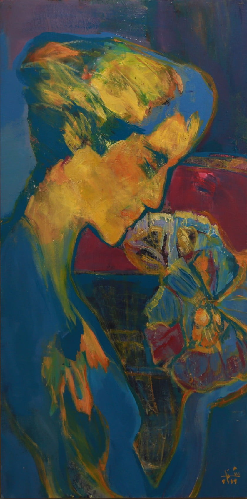 Shatha Batayneh - 100 * 50 - Acrylic On Canvas