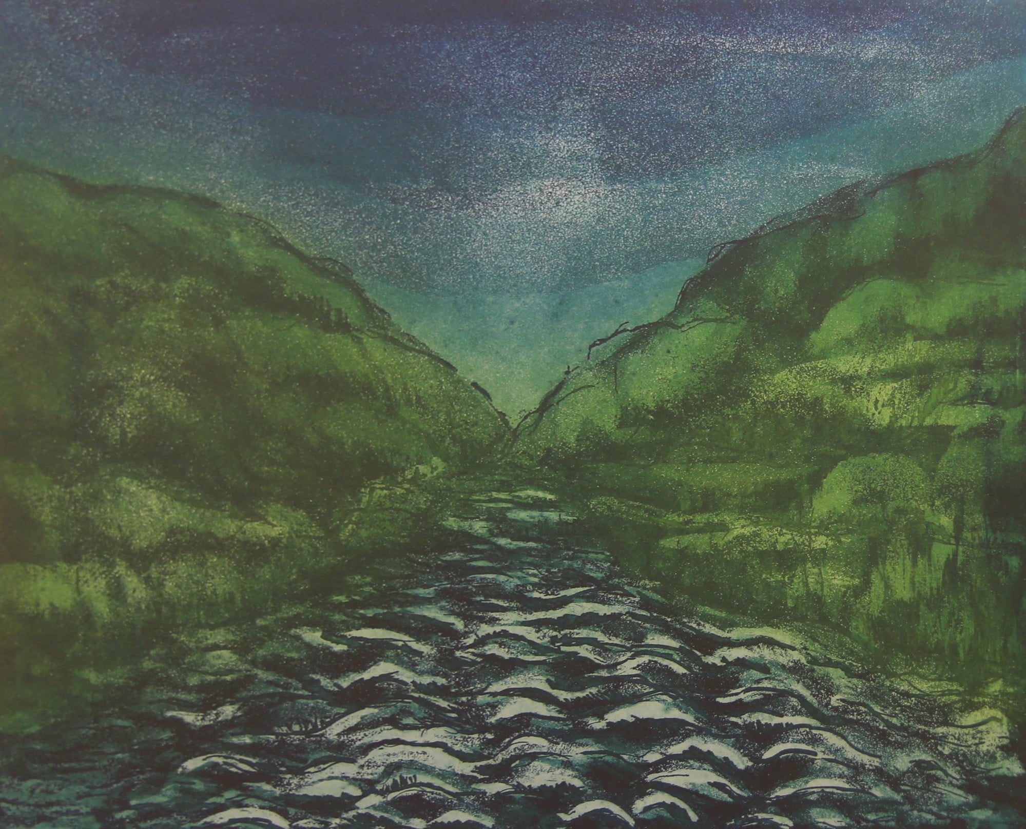 Sahar Kamhawi - 40 * 50 - Inataglio Printing (engraving, itching, aquatint)