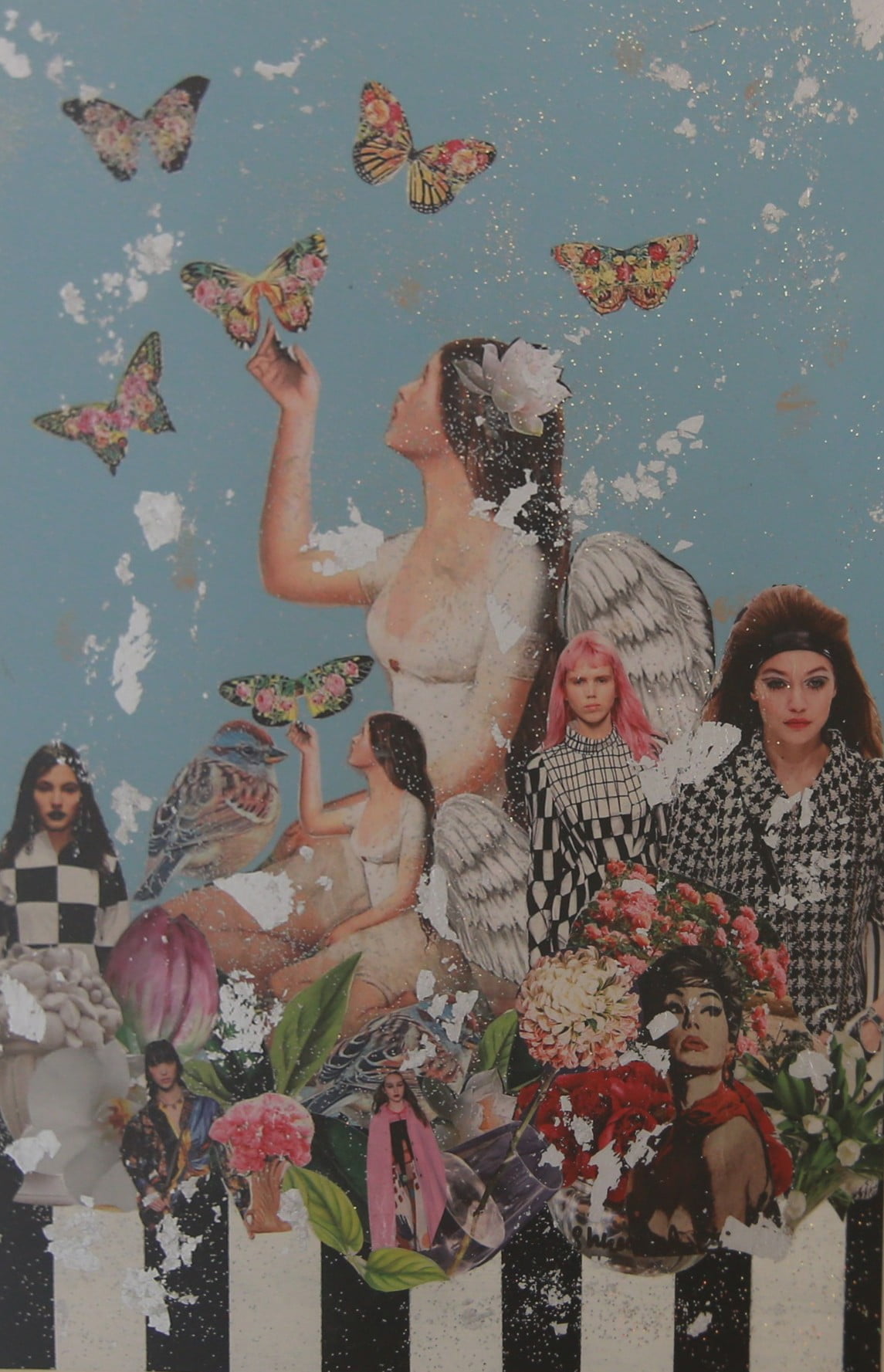 Shireen Odeh - 35 * 24 - Collage Mixed Media on Canvas