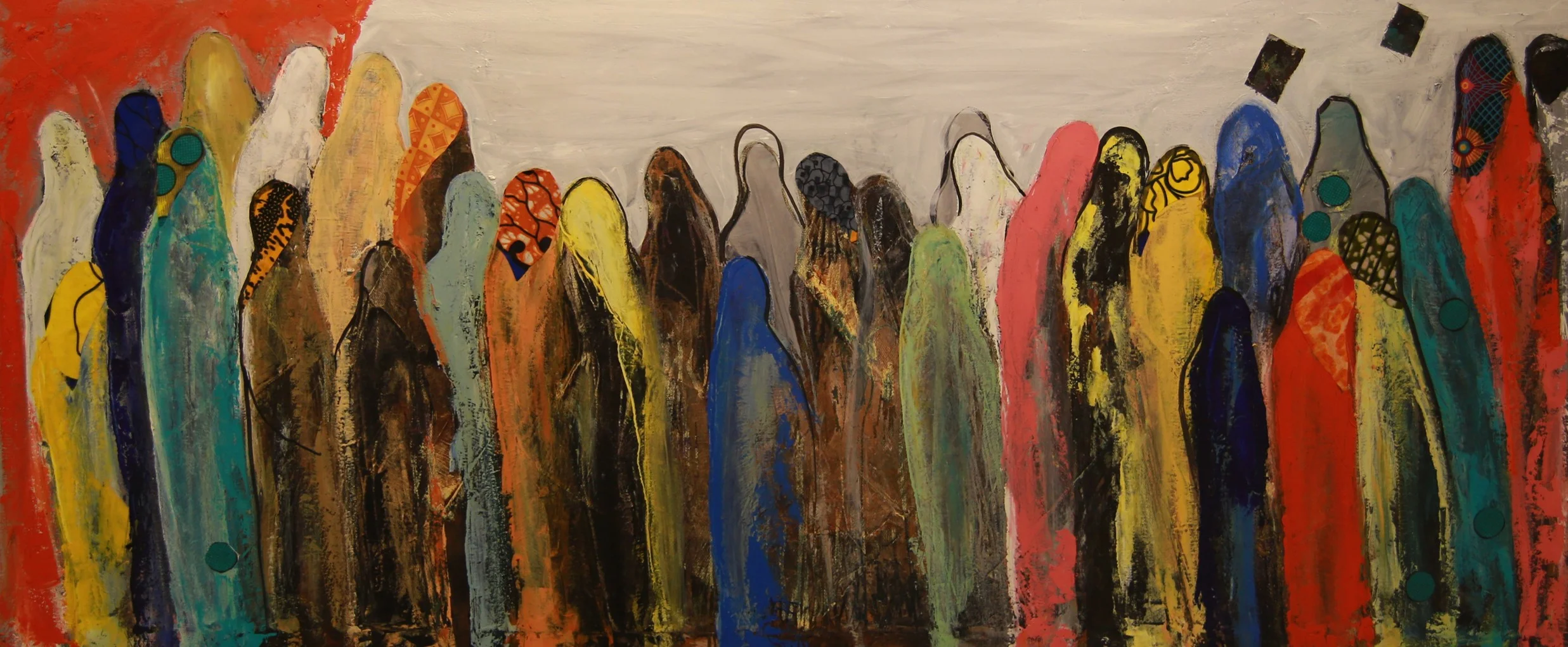 Raida Shahin - 53 * 127 - Oil on Canvas